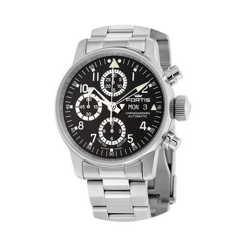 Fortis Flieger Classic Chronograph Black...