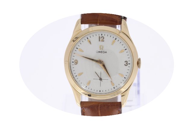 Omega Vintage Watch Oversize 18K Rosegol...