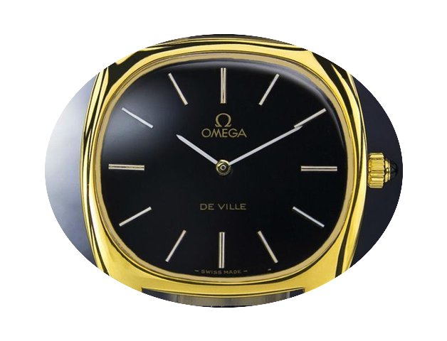 Omega Deville 18k Gold-plated Dress Watc...