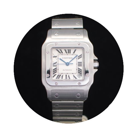 Cartier Santos Galbee Stainless Steel Au...