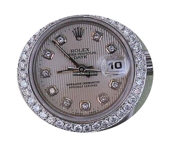 Rolex Datejust Ladies Steel Diamond Silv...