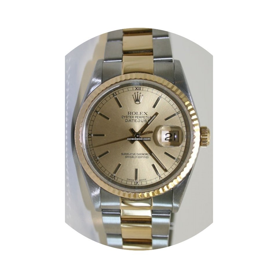 Rolex Datejust 68273 Midsze Steel & 18K ...