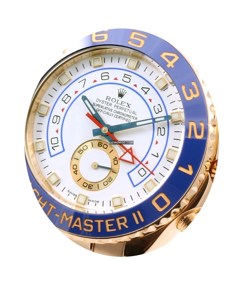 Rolex 18K Yellow Gold Yachtmaster ll - B...