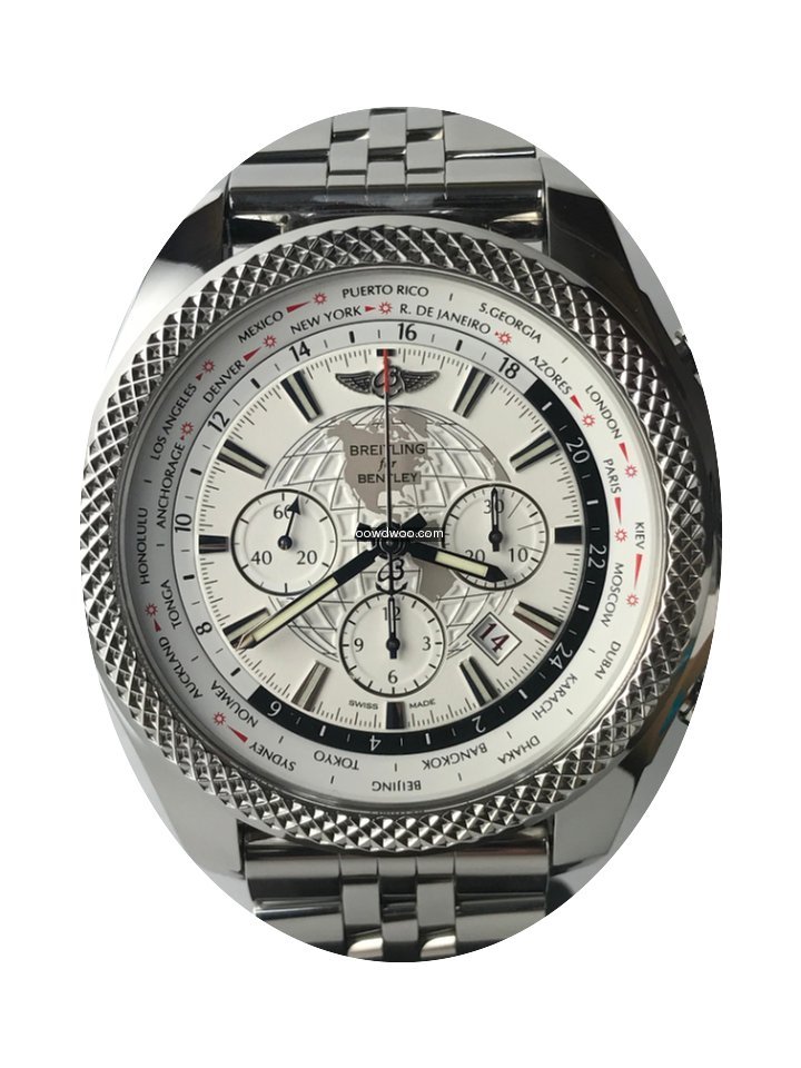 Breitling Bentley Unitime B05 White Dial...