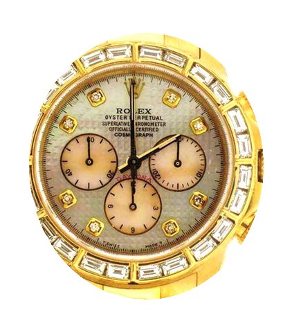 Rolex Daytona Mens Watch Yellow Gold Wit...