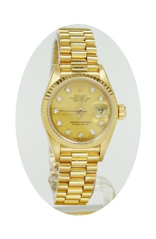 Rolex Datejust mit Diamantblatt...