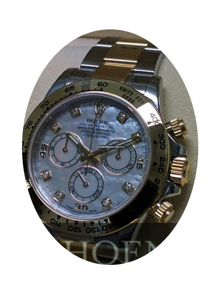 Rolex 2 Tone Daytona MOP Diamond 116503...