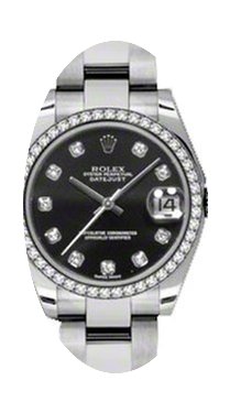 Rolex Datejust Ladies Midsize 178384-BLK...