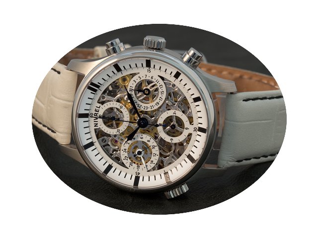 Nivrel Horaire Chronographe Squelette...