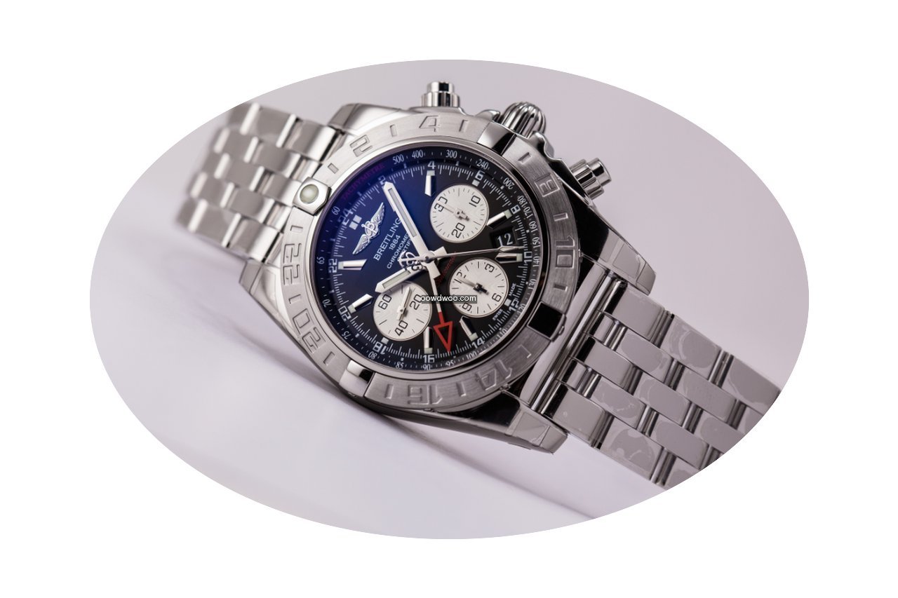 Breitling Chronomat 44 GMT Steel Black D...
