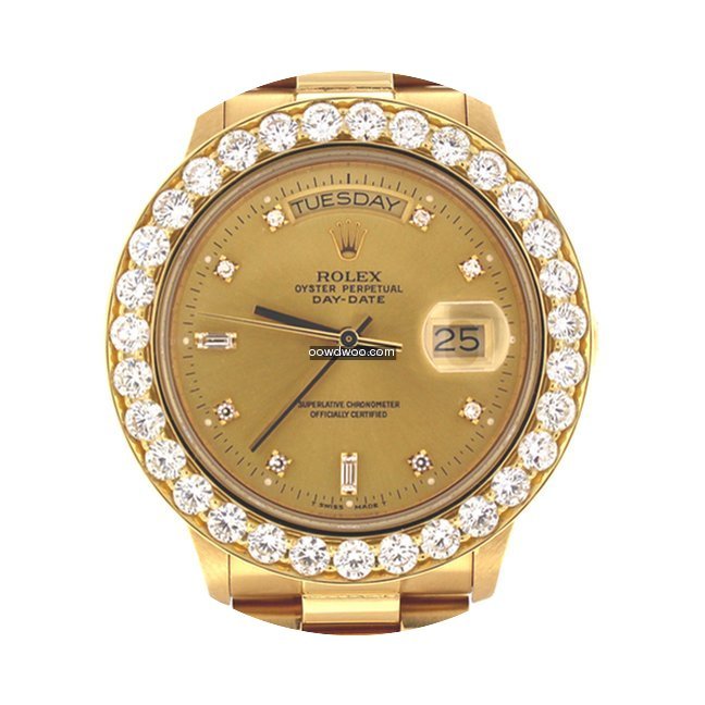 Rolex President Day-Date Champagne Diamo...