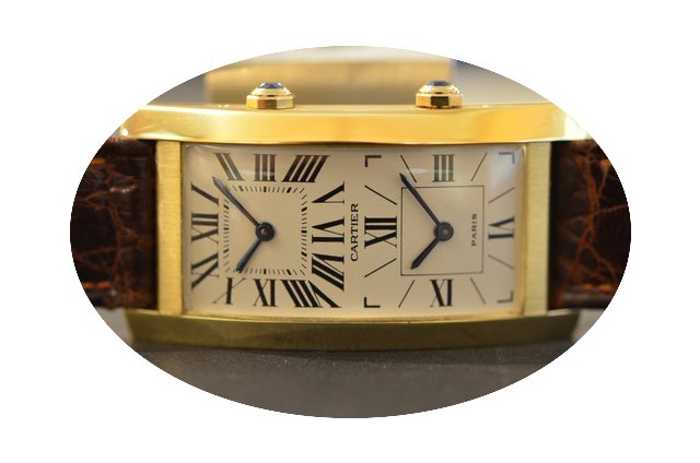 Cartier Tank Americaine doppio fuso oror...
