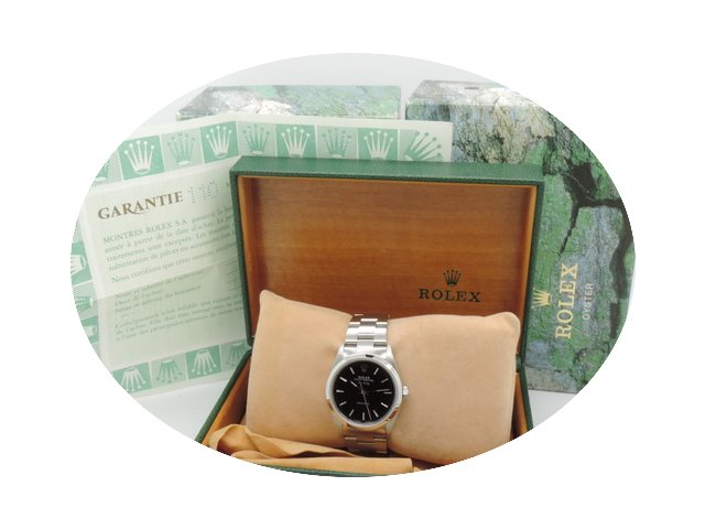 Rolex Air King Ref. 14000 Black FULL SET...