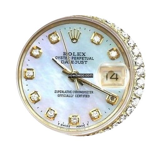 Rolex President Ladies 18k Gold Mother O...