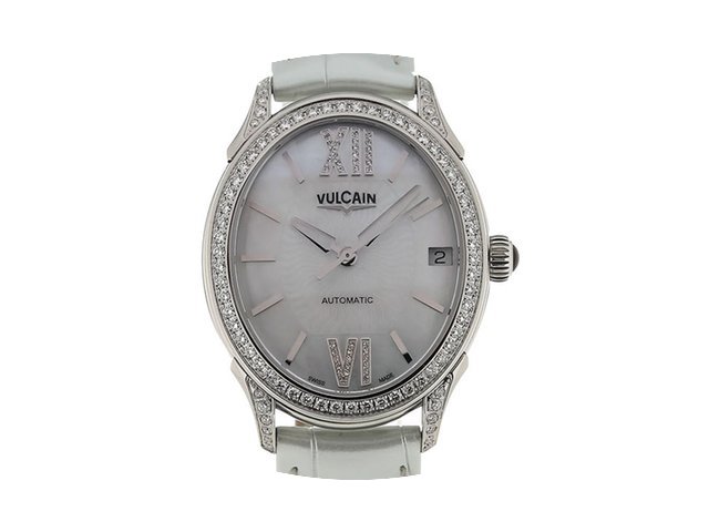 Vulcain First Lady Steel MoP Diamonds Si...