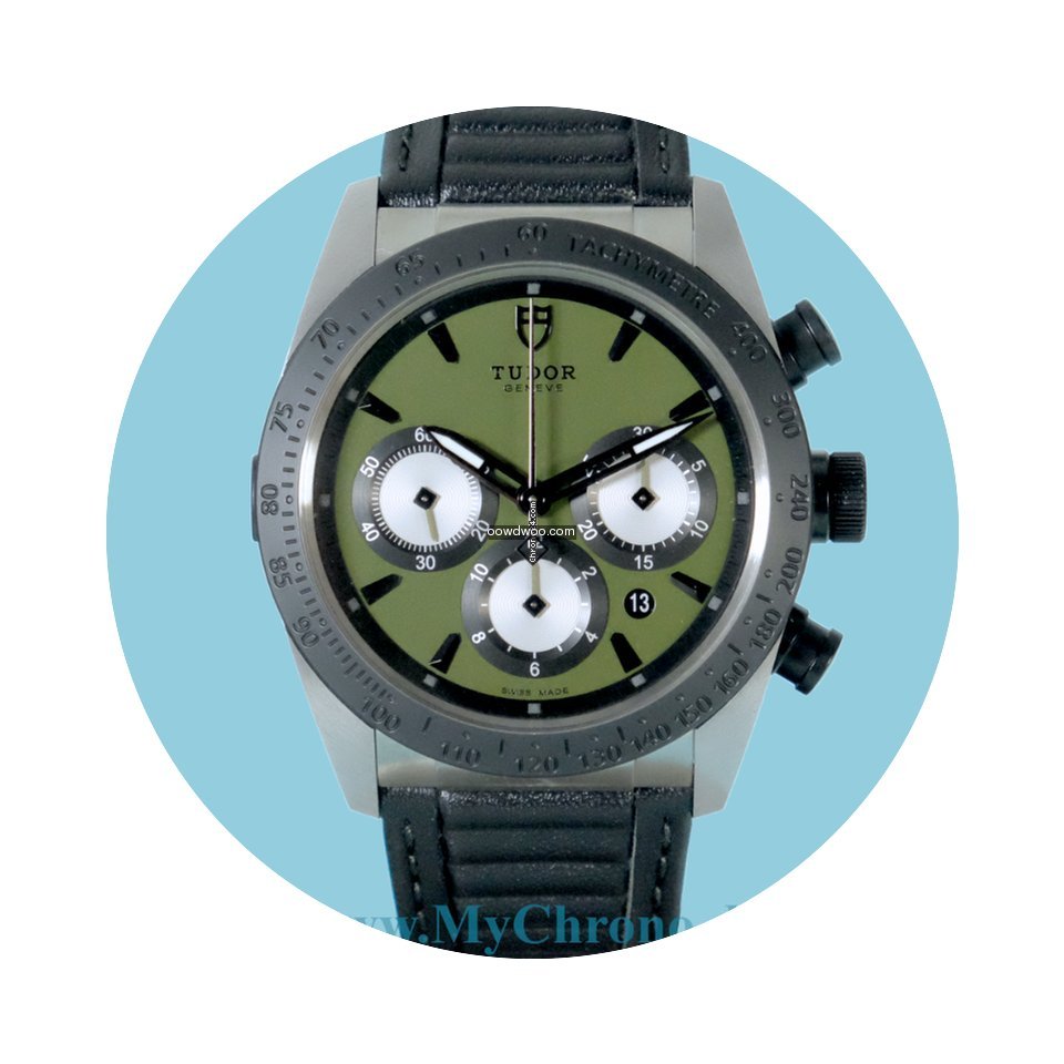 Tudor Fastrider Chrono Lederarmband -Neu...
