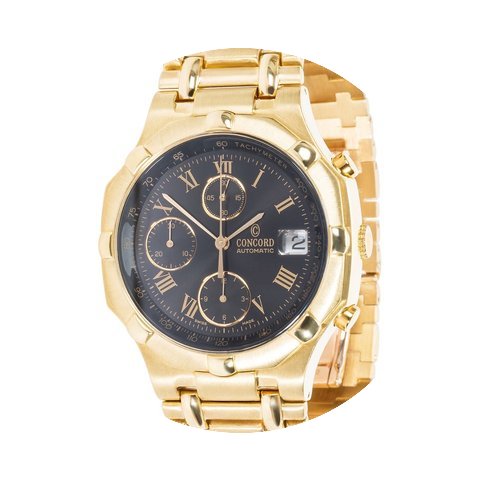 Concord 1990s Saratoga 18K Gold Automati...