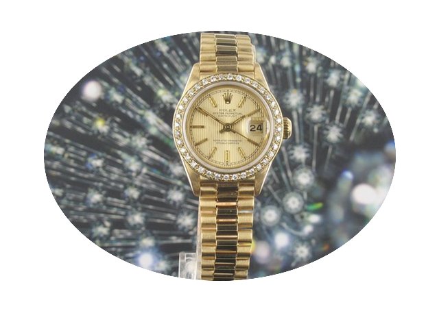 Rolex Date Just Diamond Bezel...