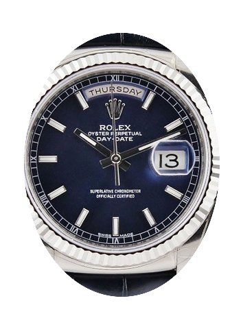 Rolex Day-Date 36 118139-BLUBL Blue Inde...