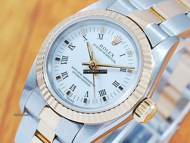 Rolex 18K Gold & S/S Automatic Women...