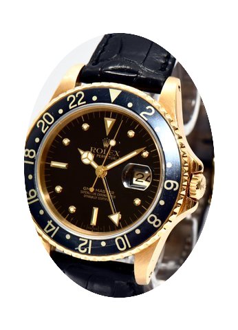 Rolex GMT Master Nipple Dial 18Kt Gold R...