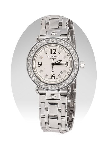 Charriol Colvmbvs Small Round with Diamo...