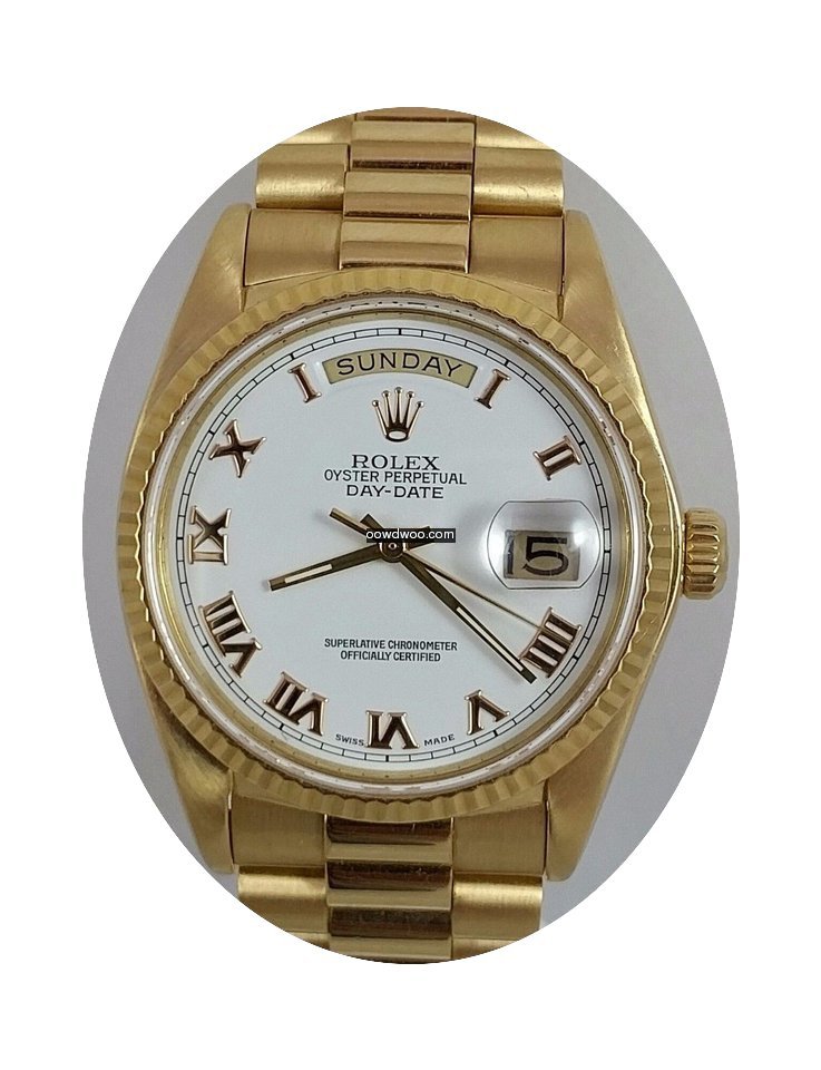 Rolex President Day Date Mens 18k Gold 1...