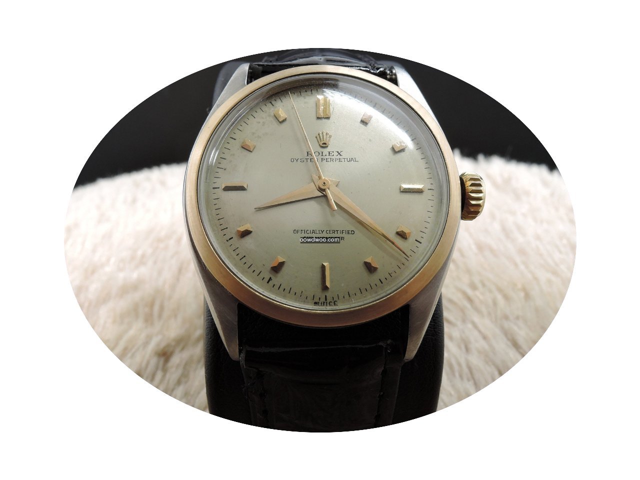 Rolex Bubbleback 6085 Champagne Dial wit...