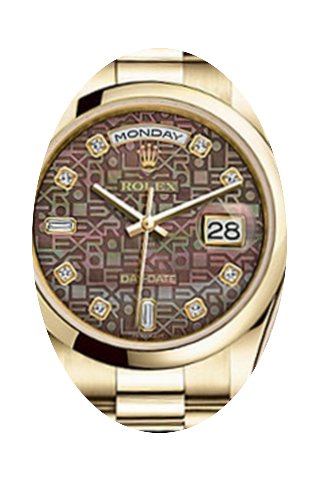 Rolex Day-Date 36 118208-BMPJDP Dark Mot...