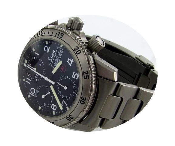 Sinn 203 Ar Titan Chronograph Herren Uhr...