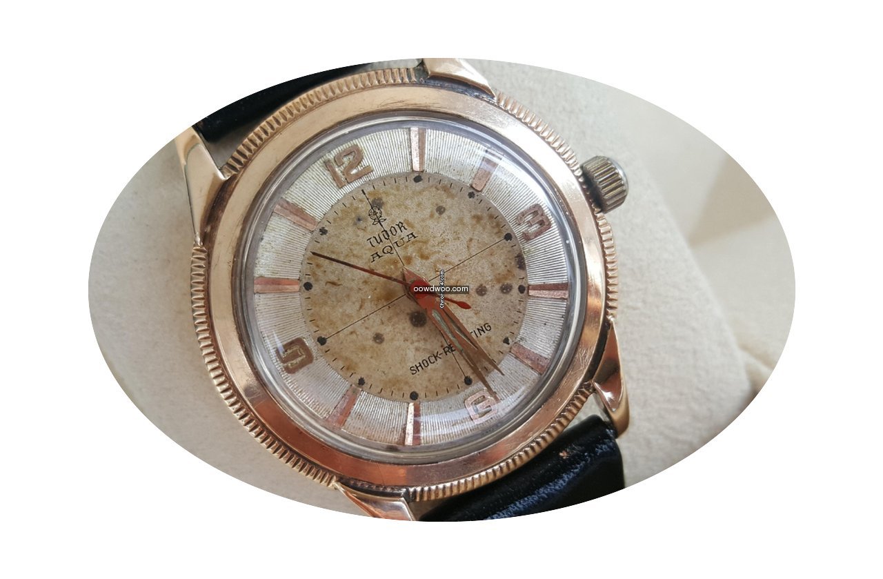 Tudor fantastic rare Tudor Aqua in 10ct ...