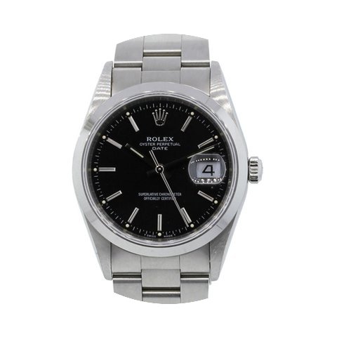 Rolex 15200 Date Stainless Steel Black D...