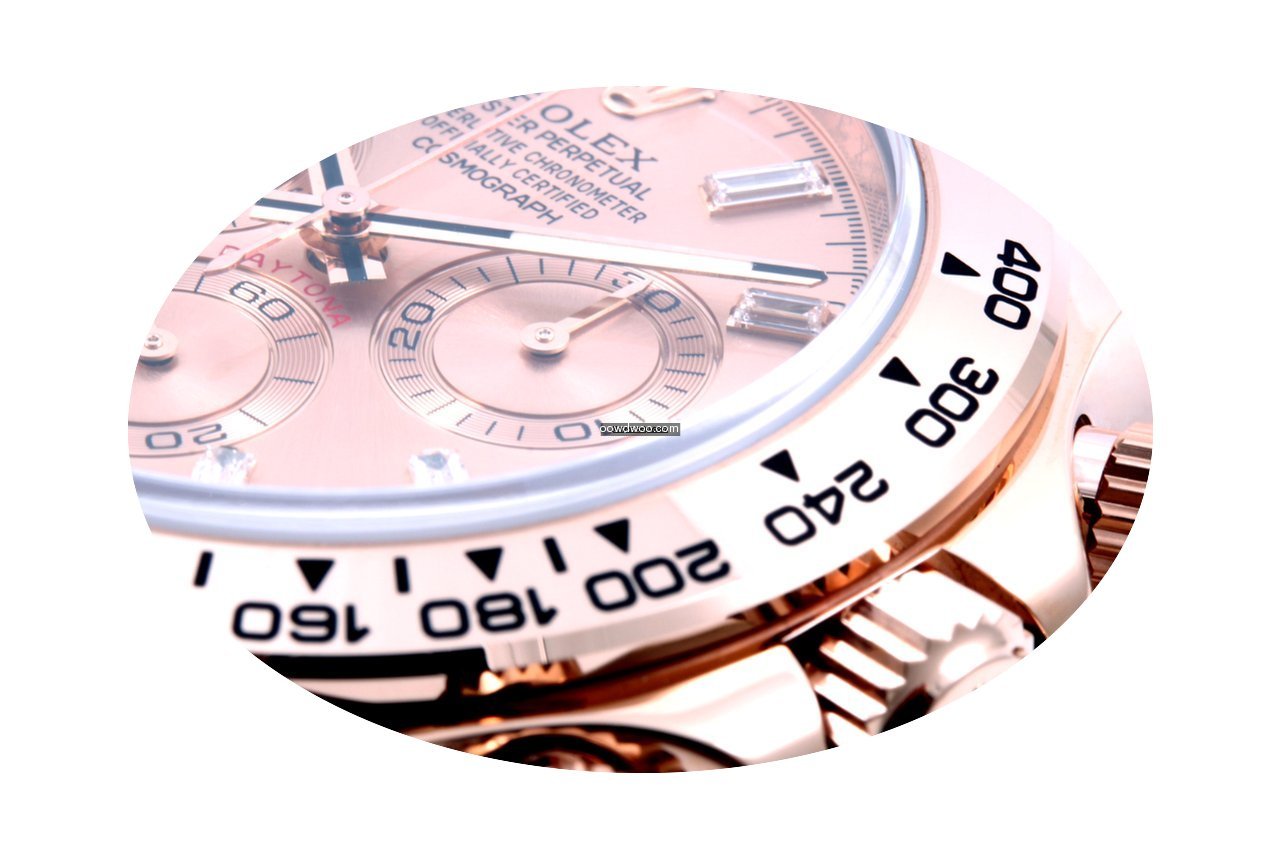 Rolex 18K Everose Daytona Factory Diamon...