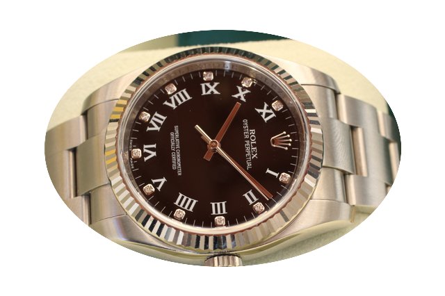 Rolex oyster perpetual diamond dial whit...
