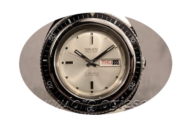 Gruen Precision Automatic Day Date Vinta...