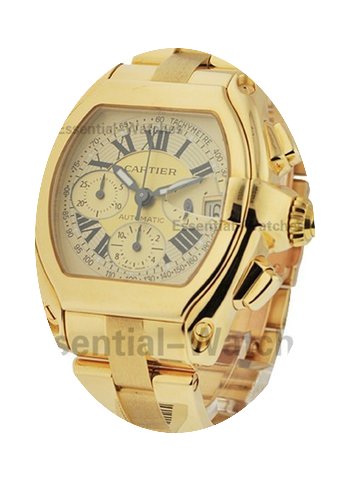 Cartier Roadster Chrono in Yellow Gold...