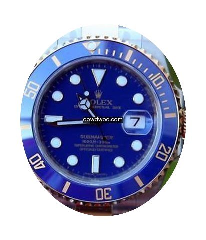 Rolex Mens 116613 Ceramic Steel Gold Blu...