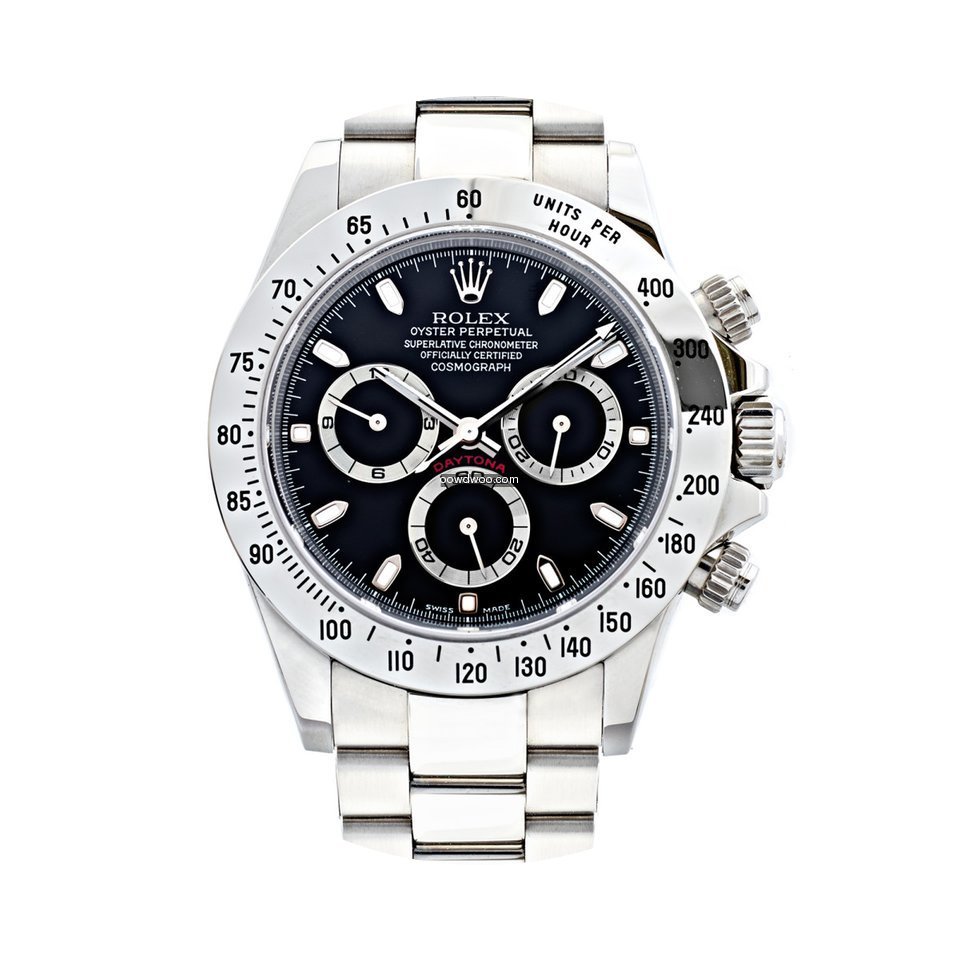 Rolex Daytona Steel Black Dial Mint Cond...