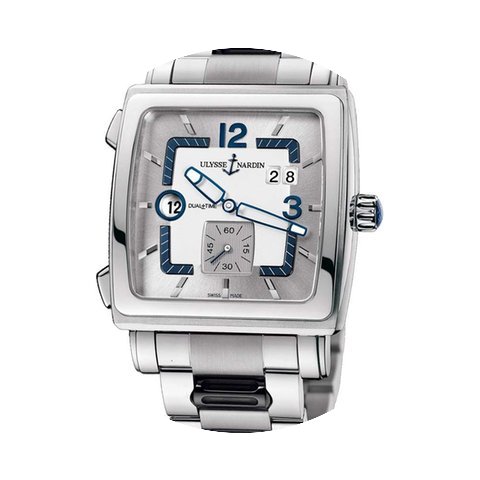 Ulysse Nardin Quadrato Dual Time Silver ...