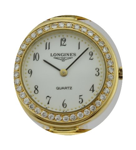 Longines 18K GOLD QUARTZ BEZEL DIAMONDS...