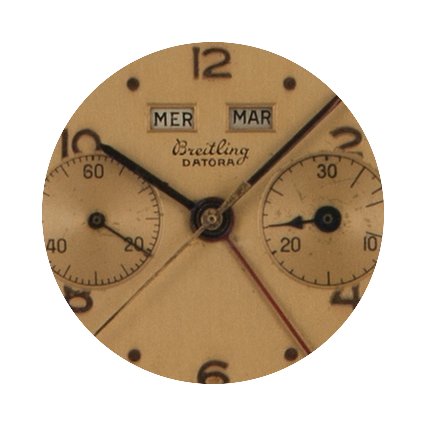 Breitling Datora 784 Valjoux 23C NOS tri...