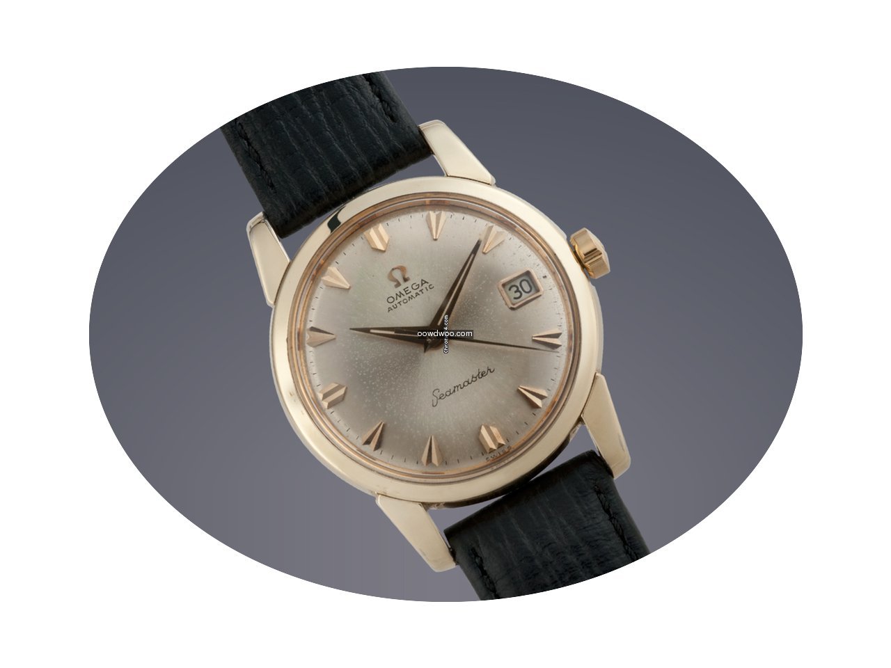 Omega Seamaster gold capped automatic wa...