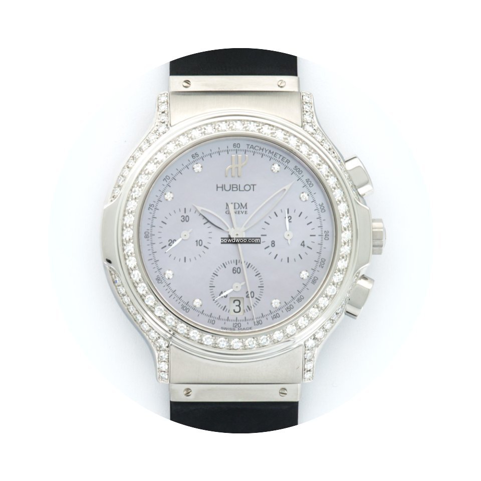 Hublot Elegant Chronograph Steel Diamond...