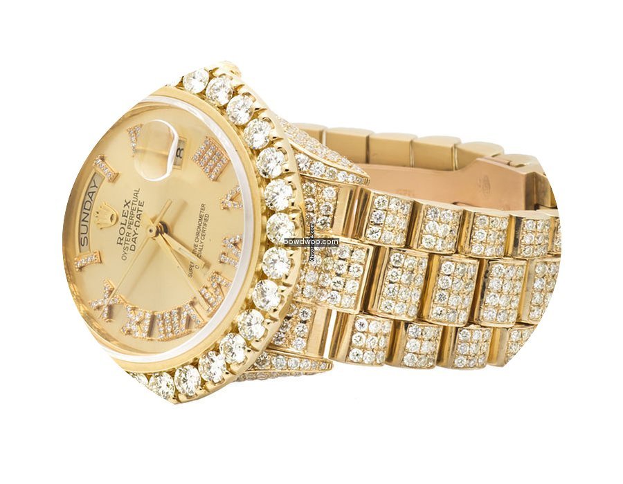 Rolex 18K Mens 23.75 Ct Yellow Gold Role...