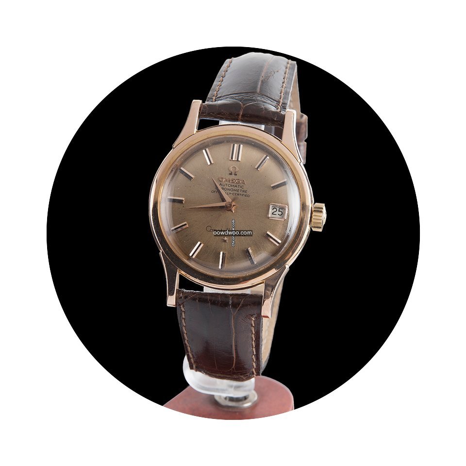 Omega constellation automatic red gold m...