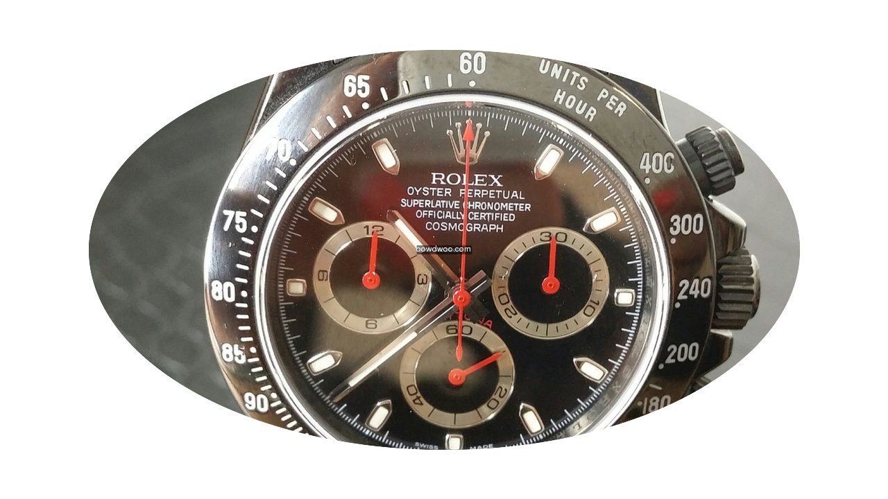 Rolex 116520 Daytona Steel Black Racing ...