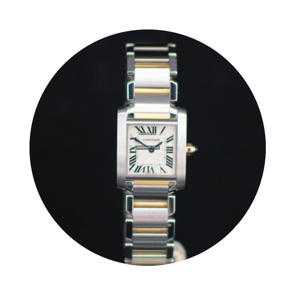 Cartier Tank Francaise Steel & Gold Ladi...