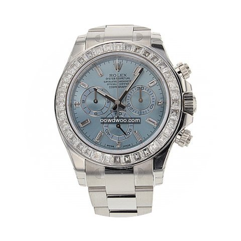 Rolex Daytona Platinum Diamond Bezel...