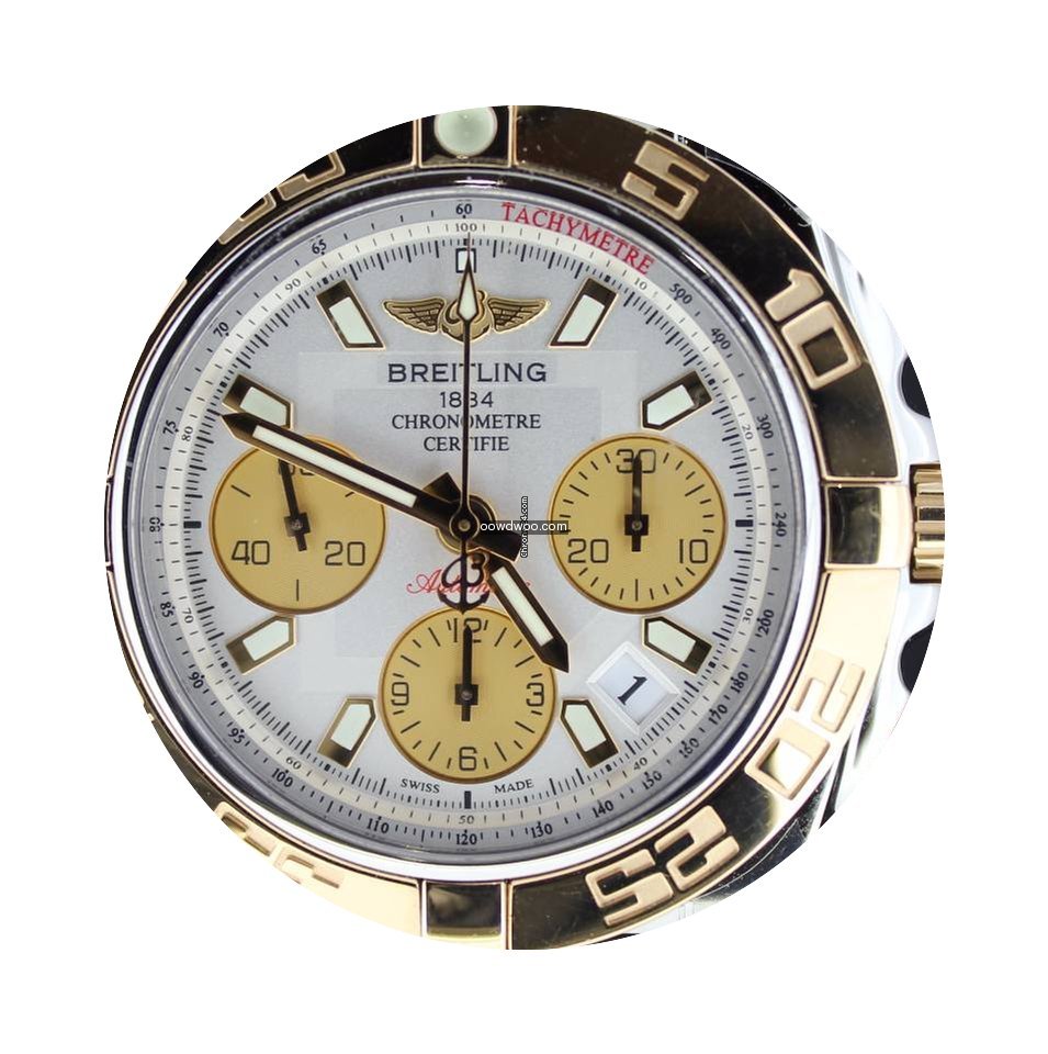 Breitling Chronomat 41MM Gold/Steel Whit...